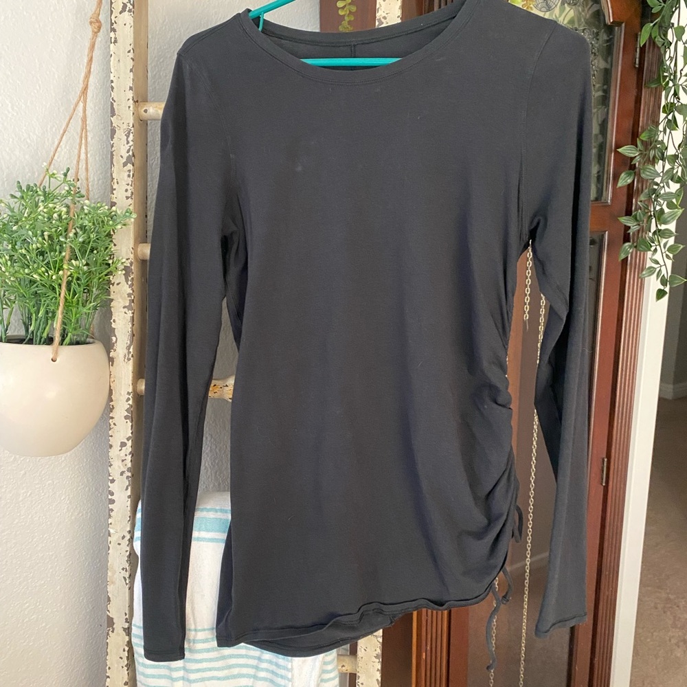 Lululemon Black Long Sleeve with Side Cinch